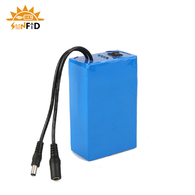 bloco recarregável 18650 da bateria de lítio de 12V 20Ah para a luz de painel do sistema diodo emissor de luz das energias solares