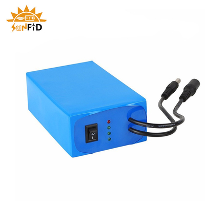 bloco recarregável 18650 da bateria de lítio de 12V 20Ah para a luz de painel do sistema diodo emissor de luz das energias solares