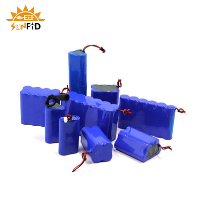 18650 blocos recarregáveis 3.7V 15.6Ah 1S6P da bateria de lítio protegeram