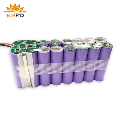 18650 blocos recarregáveis 3.7V 15.6Ah 1S6P da bateria de lítio protegeram