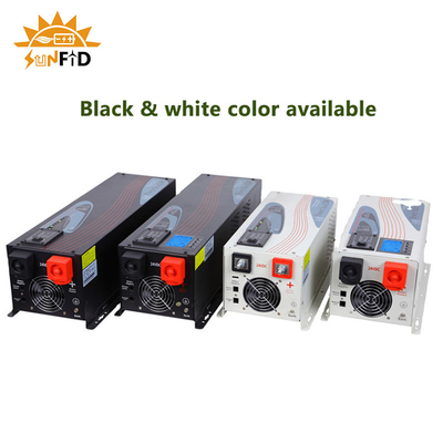C.C. 6000W ao inversor puro 24V 48V 120 240V do poder de onda do seno da C.A. com exposição do LCD