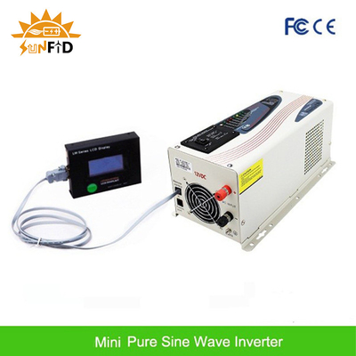C.C. 6000W ao inversor puro 24V 48V 120 240V do poder de onda do seno da C.A. com exposição do LCD