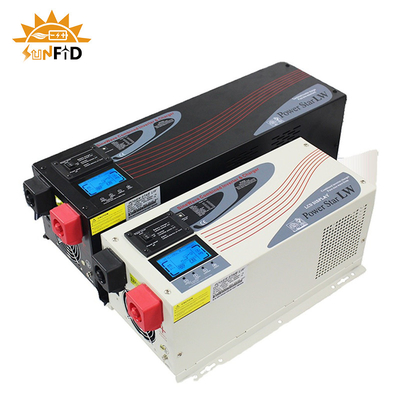 C.C. 6000W ao inversor puro 24V 48V 120 240V do poder de onda do seno da C.A. com exposição do LCD