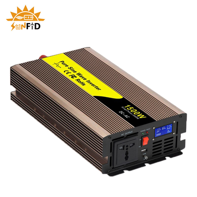 inversor puro 24V 110V 220V da onda de seno de 48V 1500W 12V