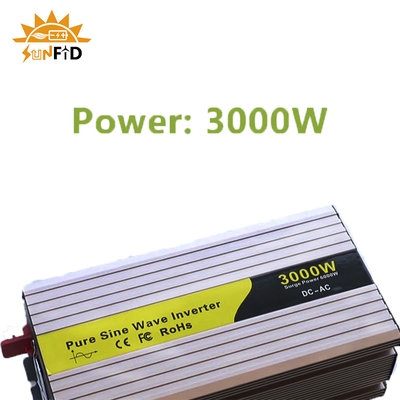 24V 48V inversor puro da onda de seno de 3000 watts uma C.C. de 12 volts às energias solares da C.A. 110V 220V