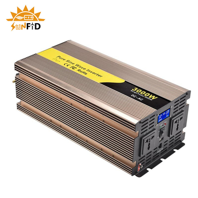 24V 48V inversor puro da onda de seno de 3000 watts uma C.C. de 12 volts às energias solares da C.A. 110V 220V