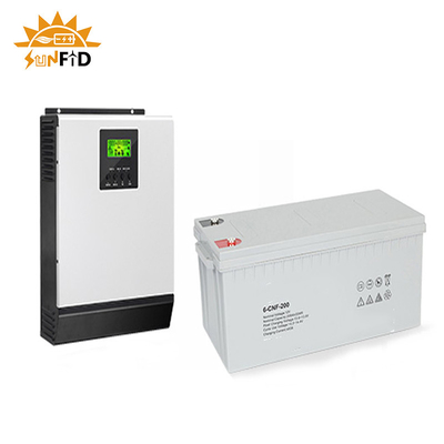 2KW fora do sistema das energias solares da grade para o sistema fotovoltaico do painel solar da casa 12V 400Ah