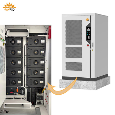 215 KWh Sistema integrado de armazenamento de energia por bateria modularizado Sistema solar BESS exterior