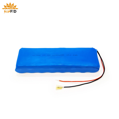 diodo emissor de luz solar recarregável do bloco 8S1P da bateria de lítio de 25.6v 6Ah que ilumina o bloco da bateria LifePO4