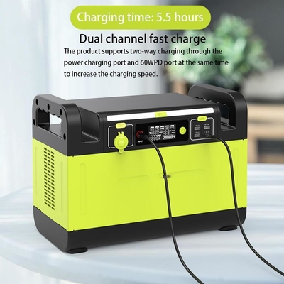 onda de seno pura portátil 1210Wh da central elétrica 1500W 5V-20V