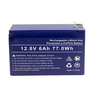 Bateria de lítio começar de motor da substituição de LifePO4 12.8V 6Ah SLA