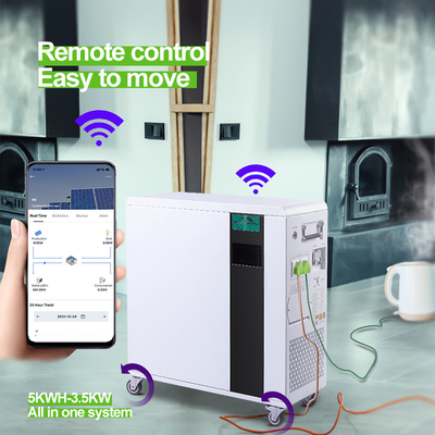 Sistema residencial 5KWH todo do armazenamento de energia 7.5KWH em baterias de um lítio