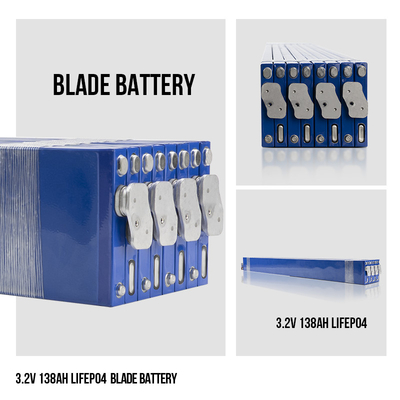 Pilhas da lâmina Lifepo4 3,2 V 138AH para o sistema do armazenamento de energia solar