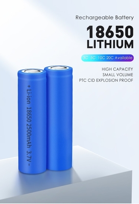 pilha de bateria 25R de 2500mAh Lifepo4 3.7V recarregável 18650 cilíndricos