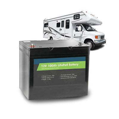bateria de lítio 100Ah de 12.8V Campervan Lifepo4 Bluetooth opcional