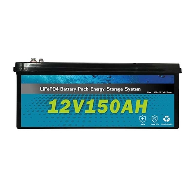 Baterias do lazer Lifepo4 para o sistema do armazenamento de energia solar das camionetes de campista 12V 150AH rv