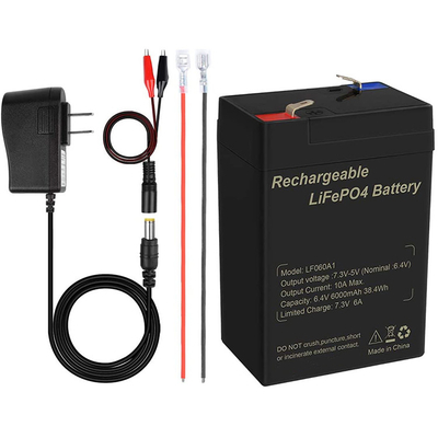 bateria de lítio 6Ah da motocicleta 6V Lifepo4 Talentcell recarregável