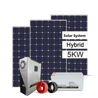 Híbrido fora do sistema 3KW 5KW 8KW 10KW das energias solares da grade com baterias